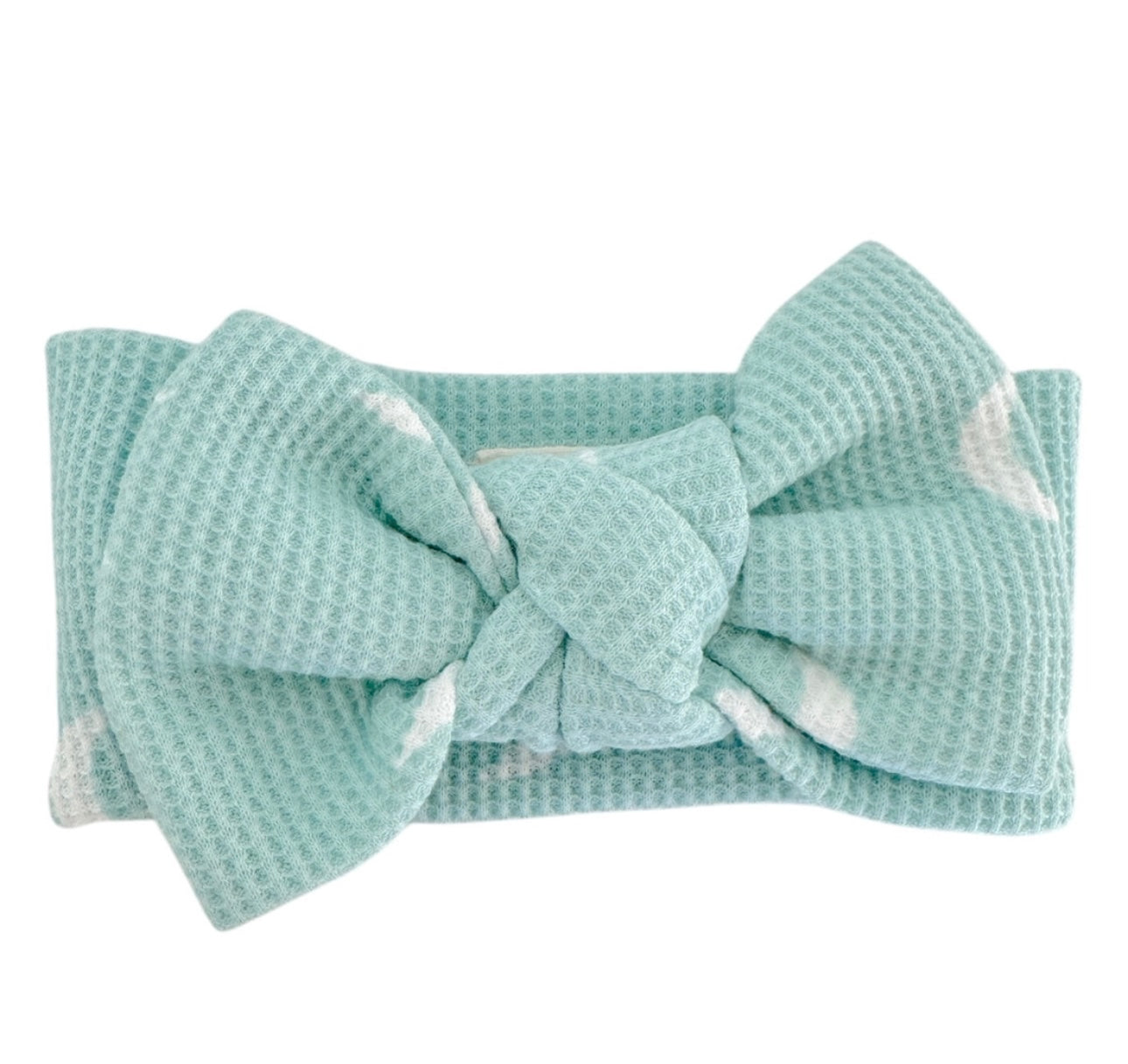 Blue Moon Organic Waffle Knot Bow