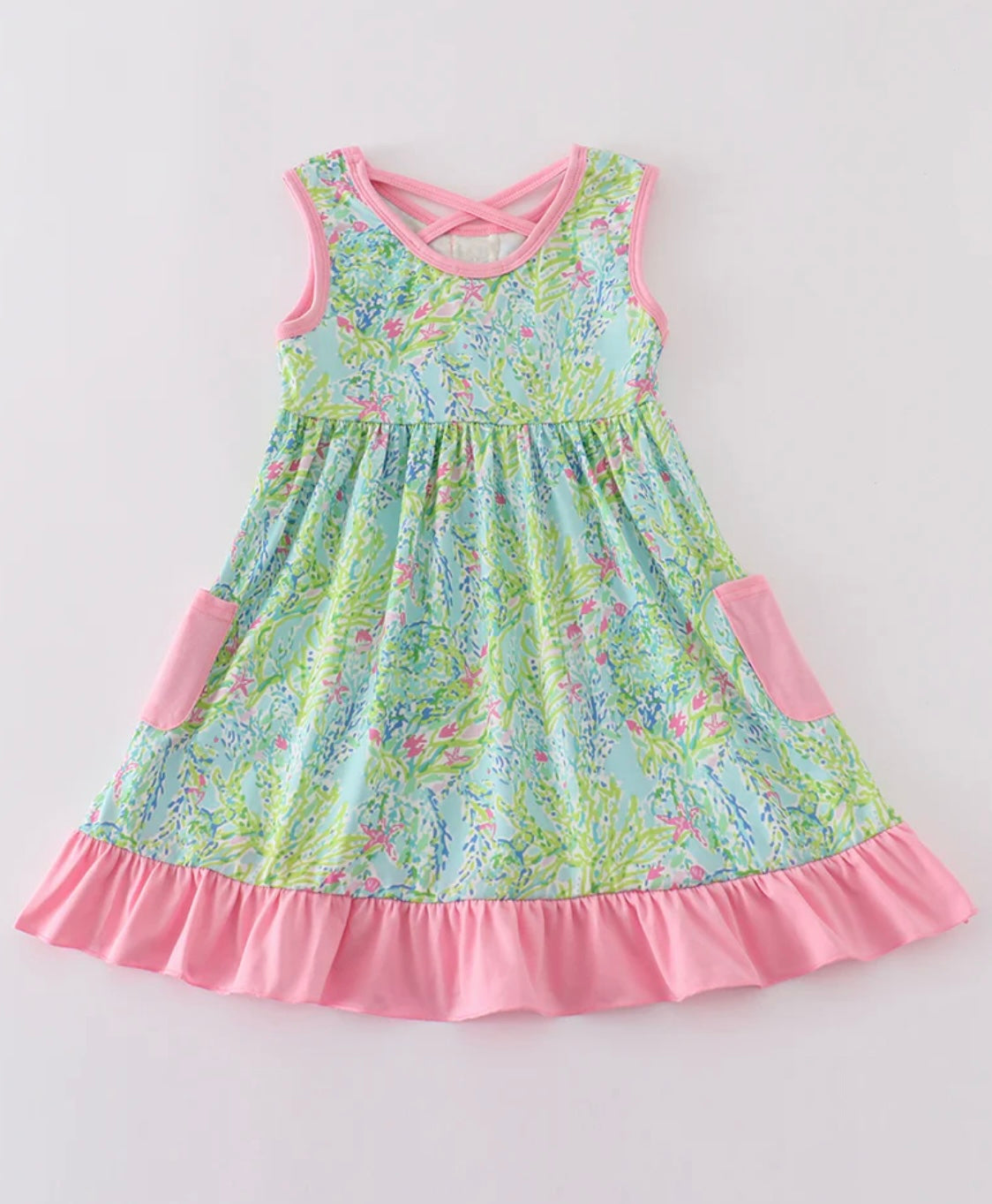 Meadow Breeze Ruffle Dress