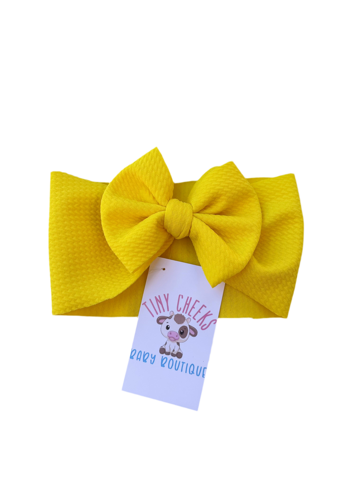 Yellow Baby Headwrap Bow