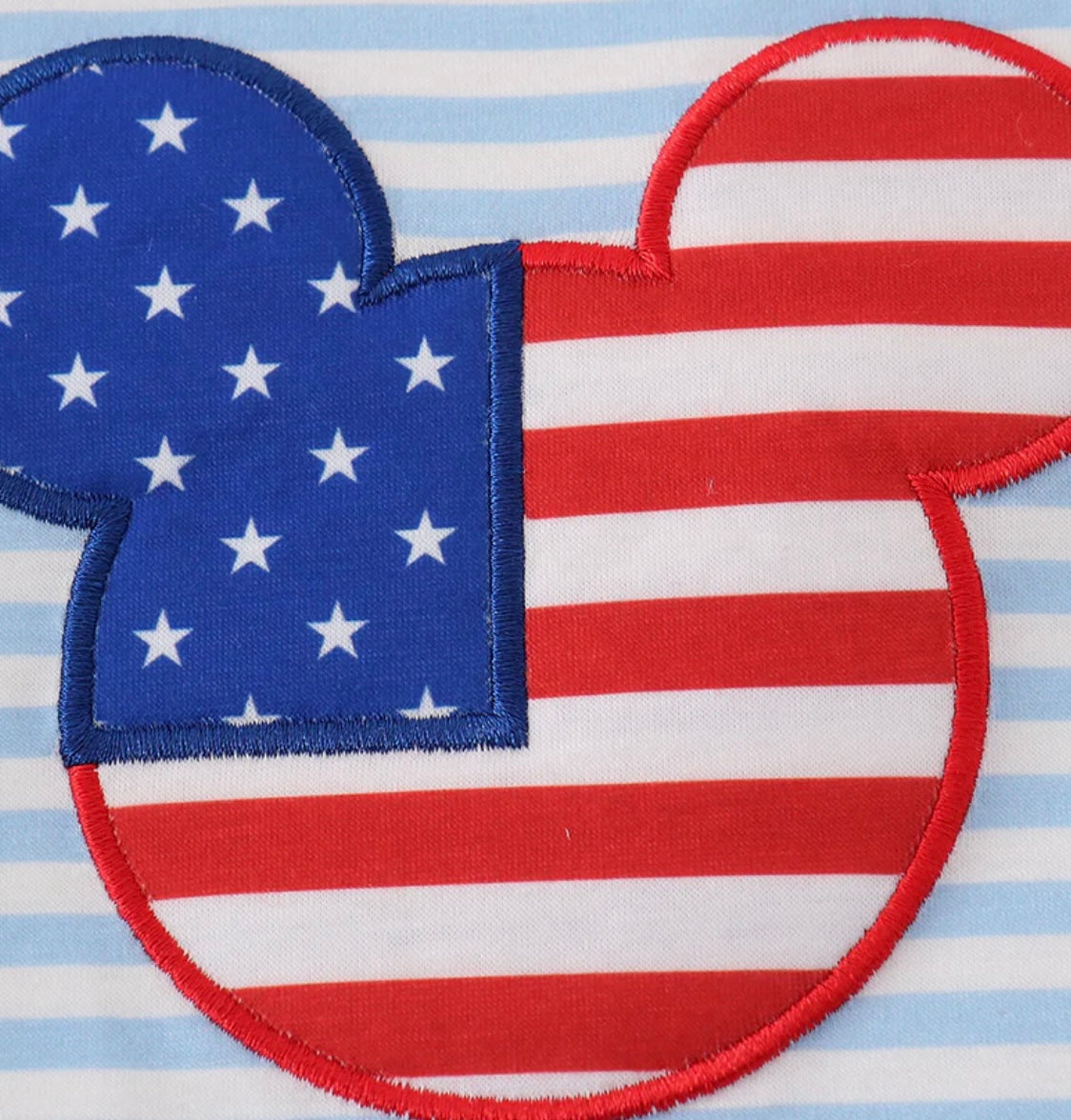 Blue Character Appliqué Bubble