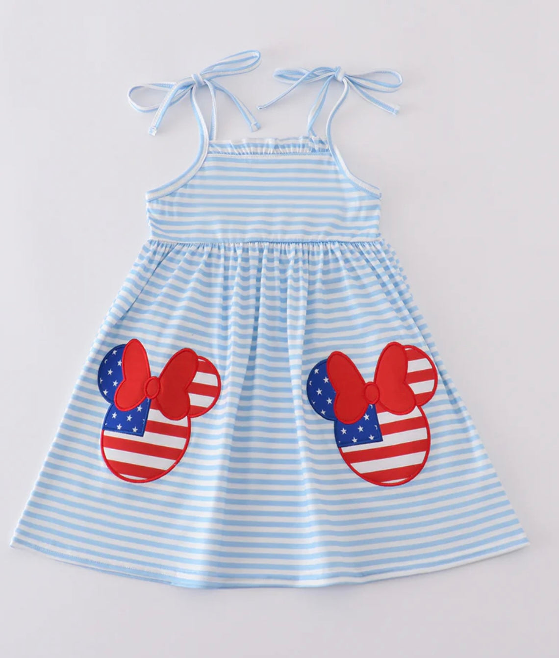 Blue Character Appliqué Dress