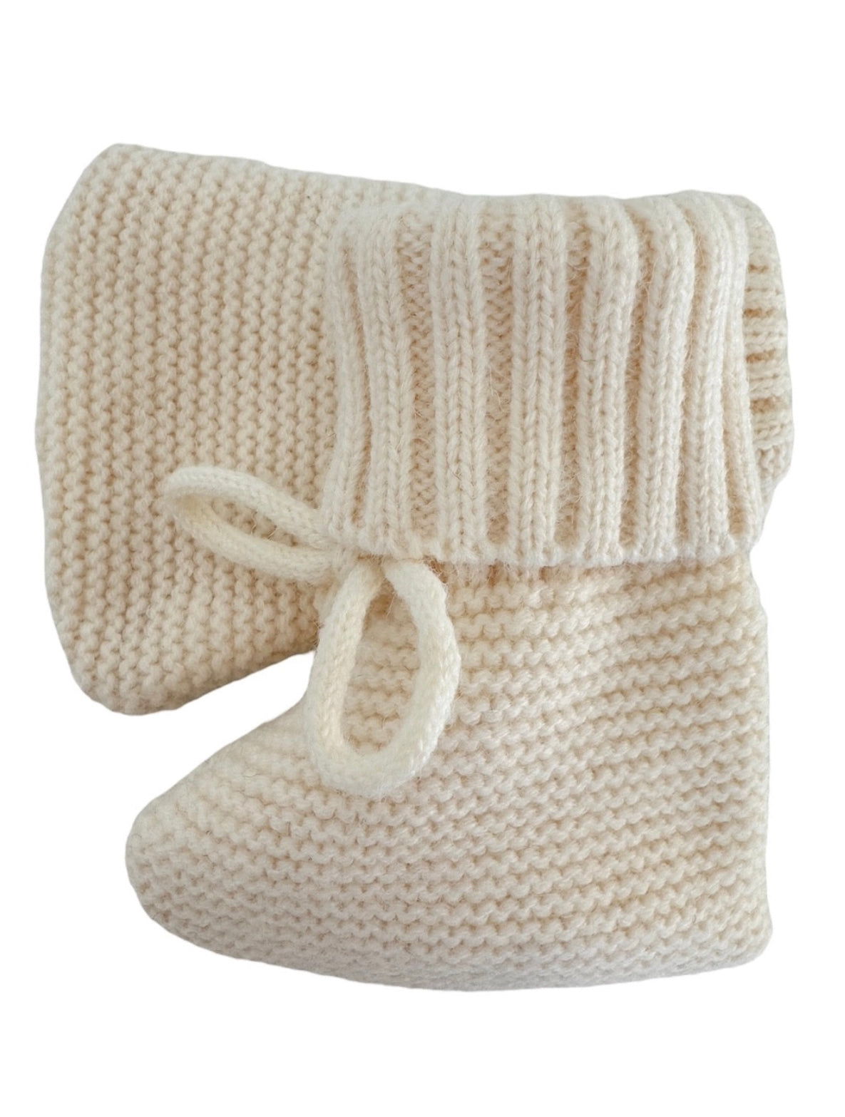 Ivory Knit Booties