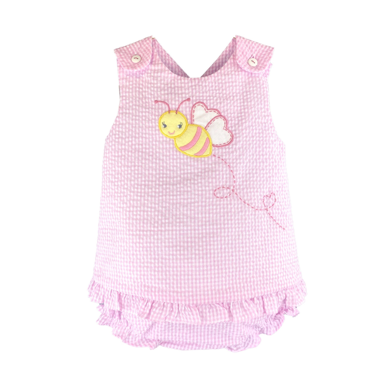 Bee Applique Popover Top & Bloomer Set
