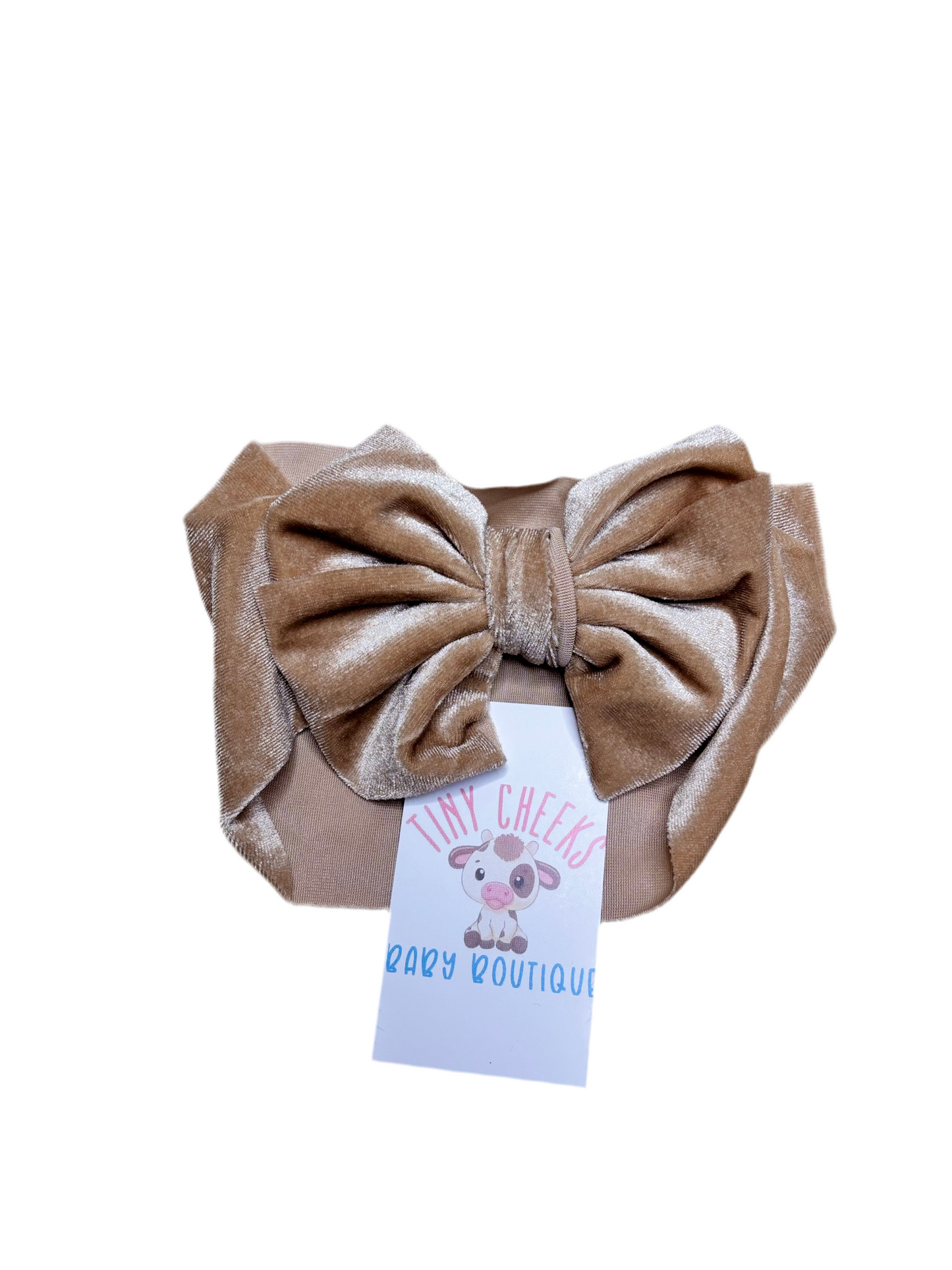 Beige Velvet Headband