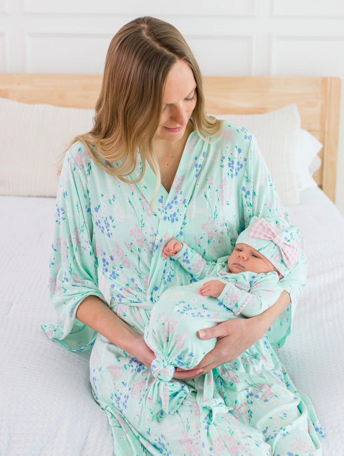 Baby Girl’s Mint Meadow Bamboo Sleep Gown