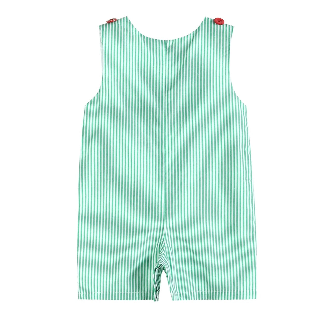 Lil Cactus Green Stripe Watermelon Appliqué JonJon