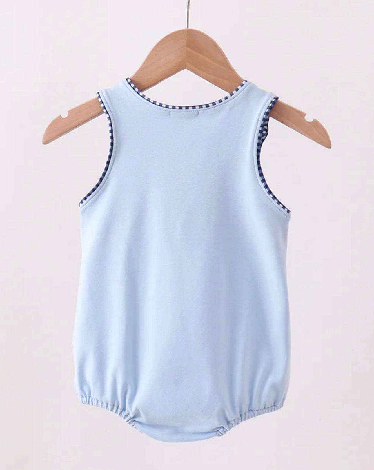 Blue Baseball Appliqué Bubble