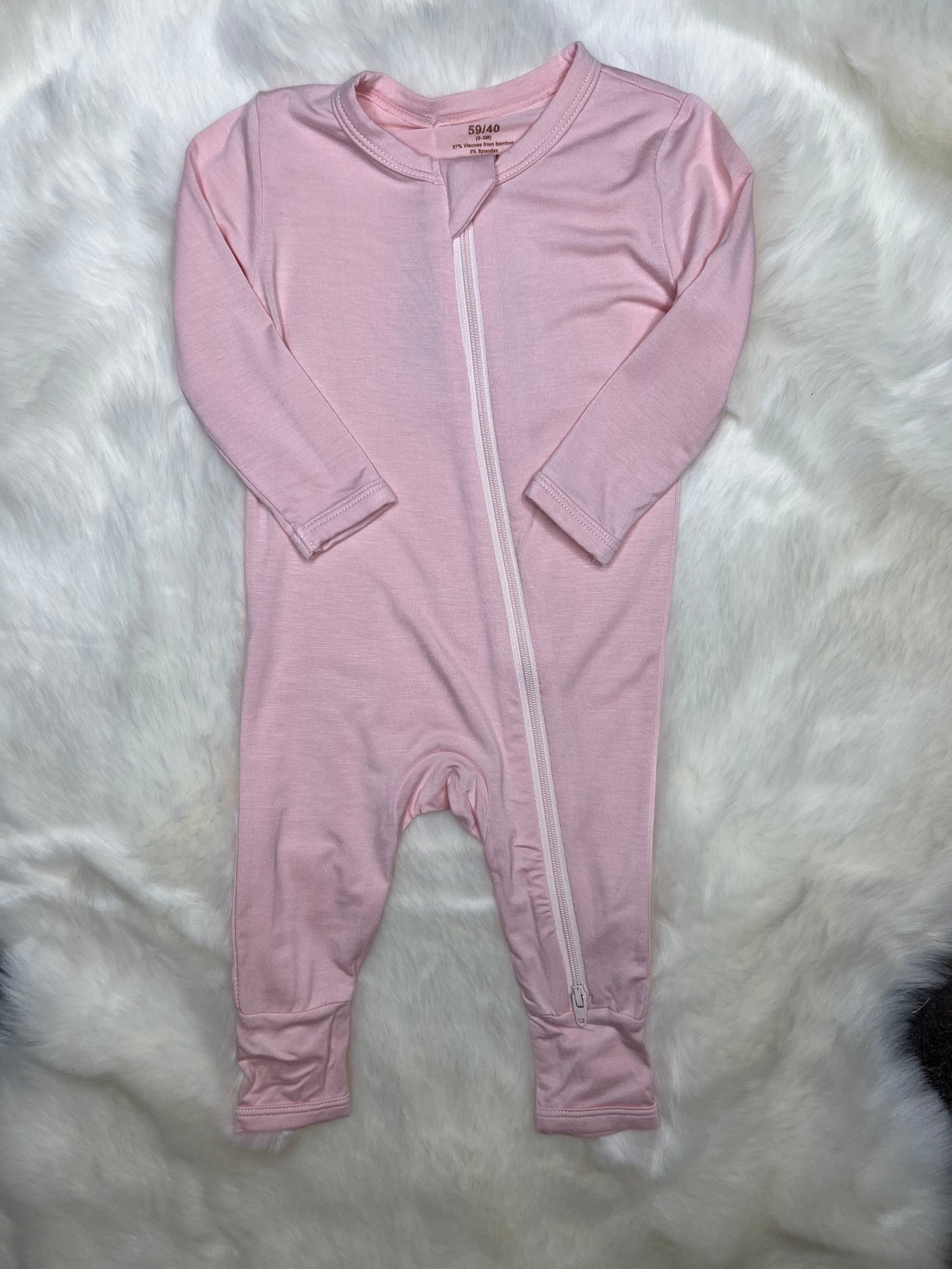 Pink Bamboo Onesie
