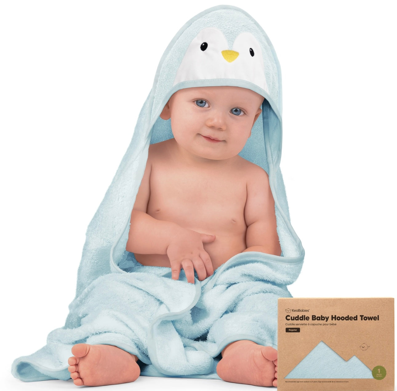 KeaBabies Cuddle Hooded Towel