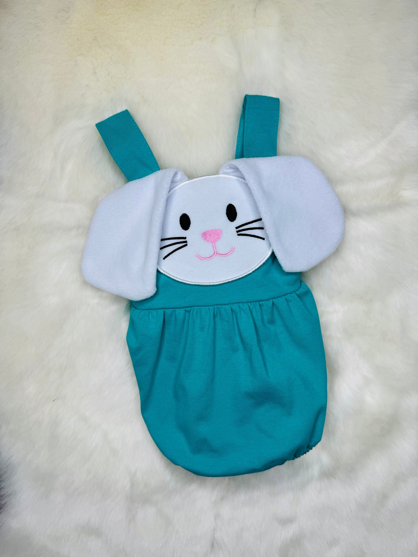 Green Easter Bunny Appliqué