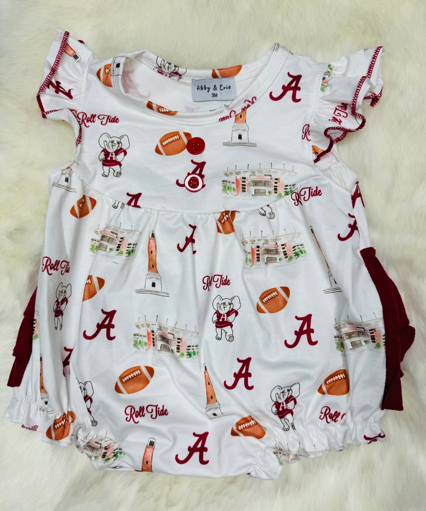 Roll Tide Football Girl Bubble