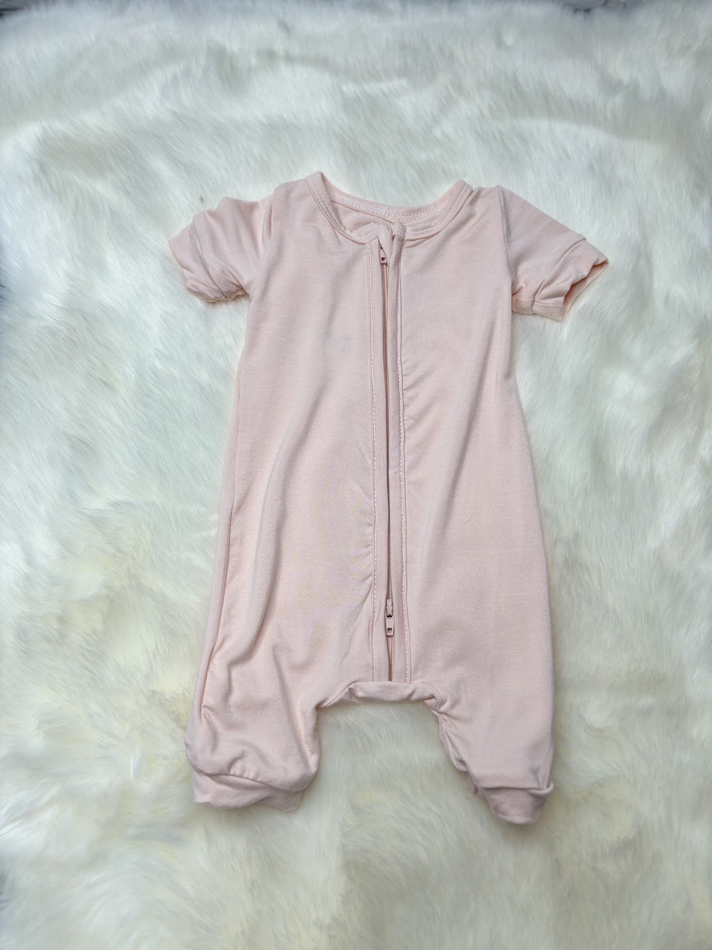 Light Pink Shorty Bamboo Romper