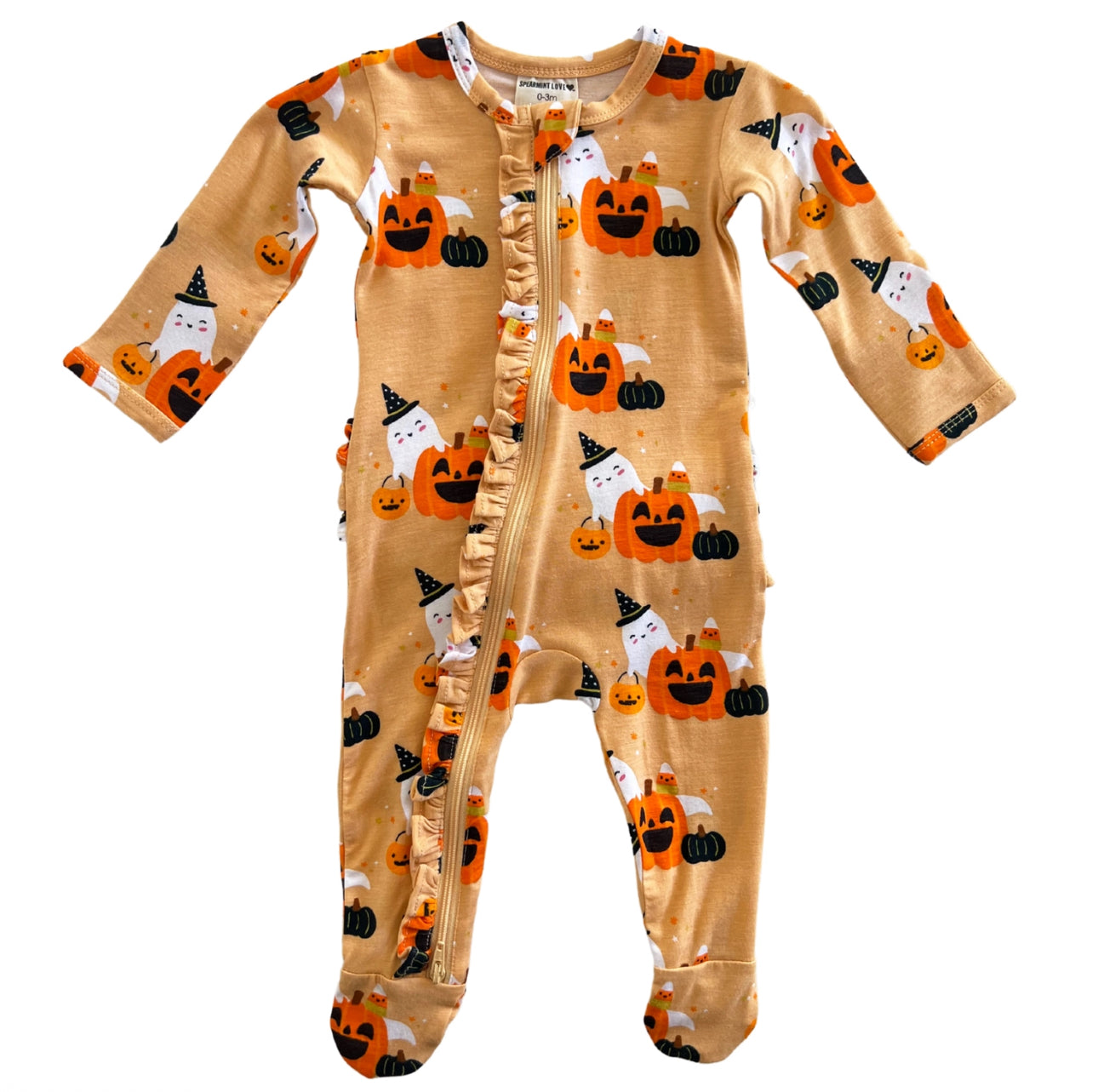 Halloween Cluster Zip Footie