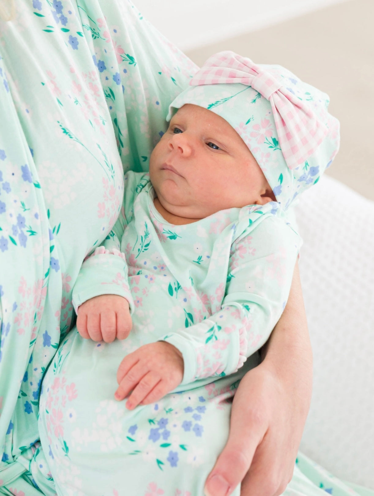 Baby Girl’s Mint Meadow Bamboo Sleep Gown