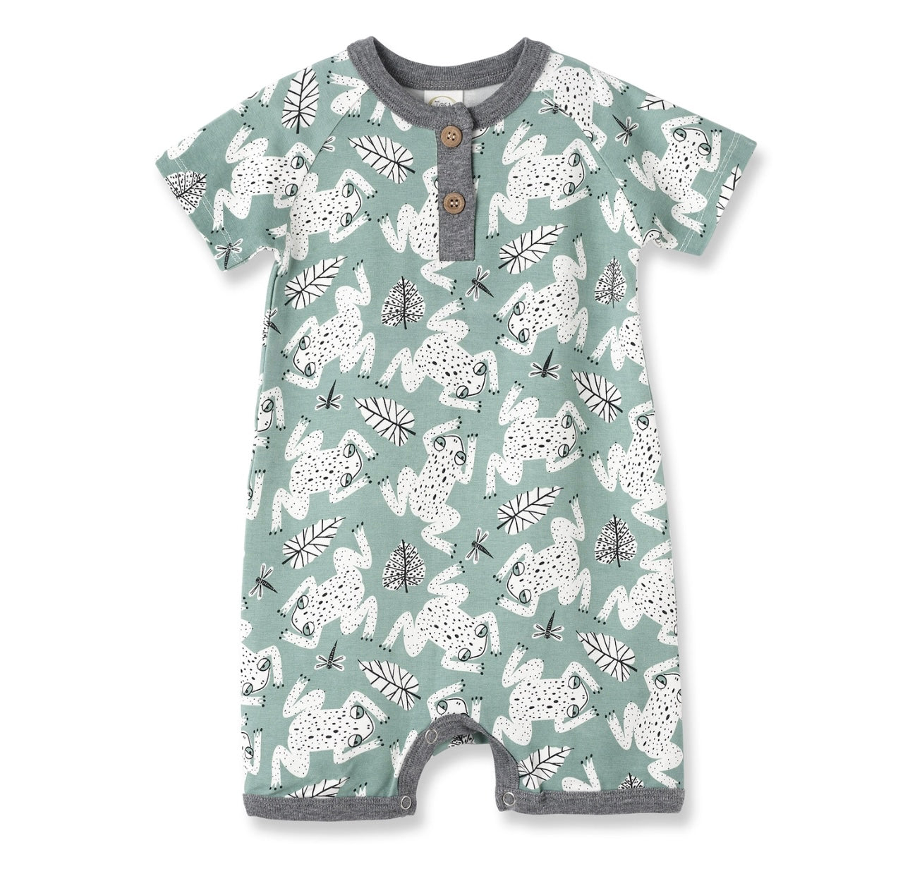 Leapfrog Baby Henley Bamboo Romper