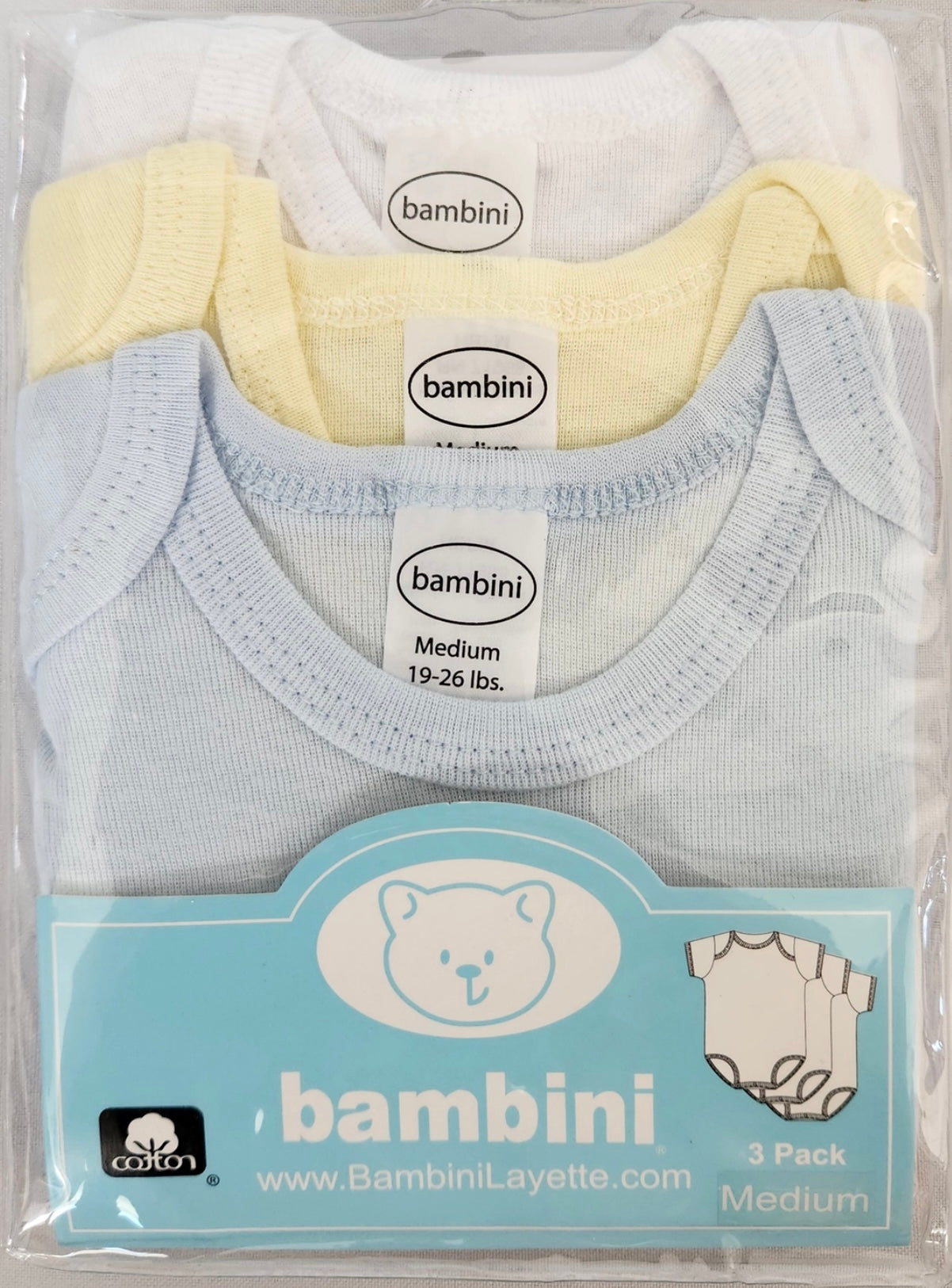 Bambini Infant Onesies 3 Pack