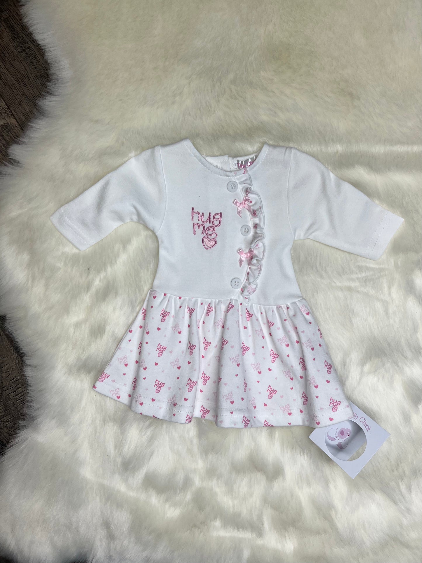 Premature Baby Girls 2pc. Dress Set