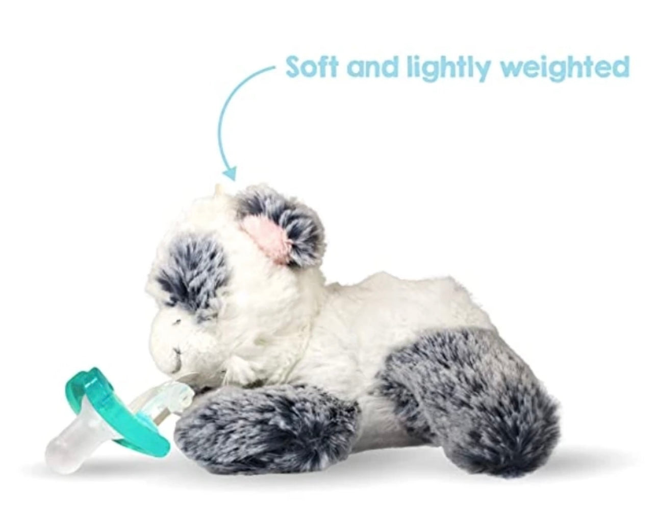 RaZbuddy Cow Paci/Teether Holder with Pacifier