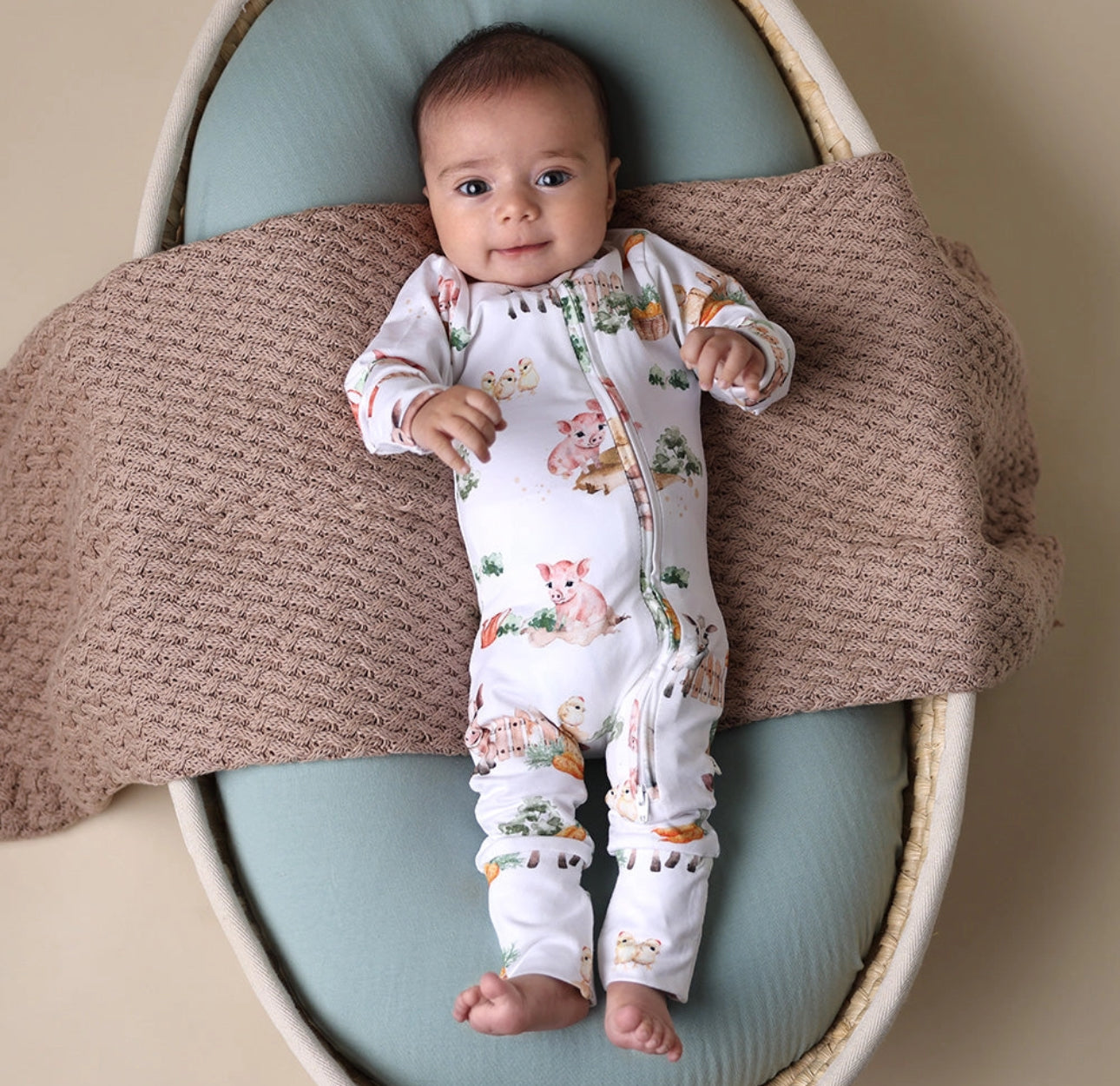 Farm Organic Snugglesuit Romper