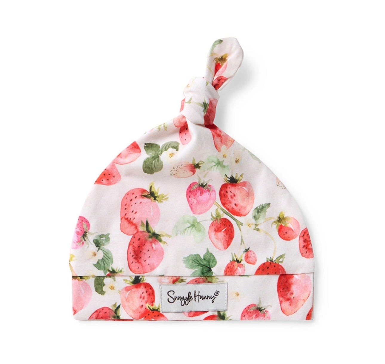 Strawberry Organic Knotted Beanie