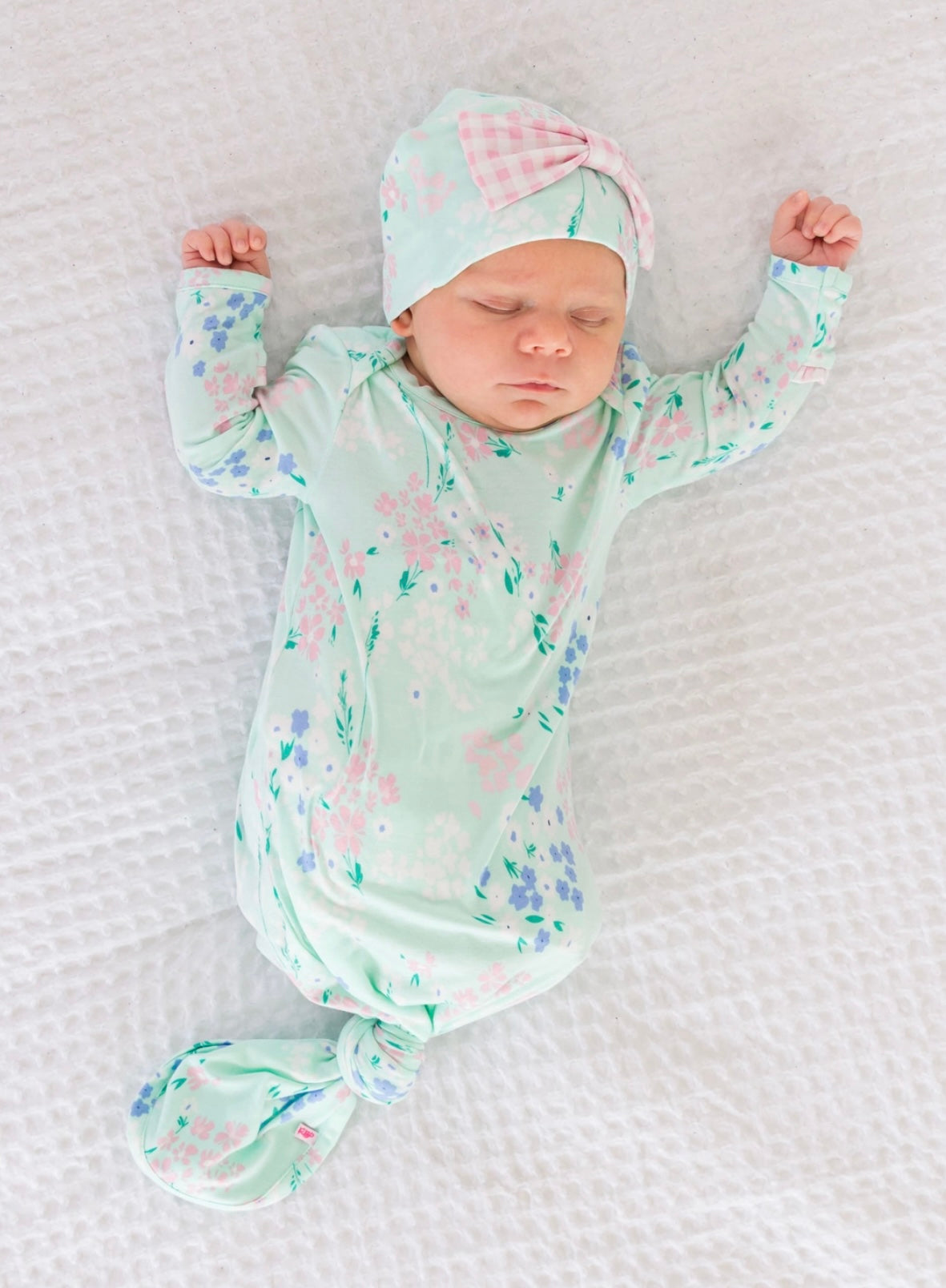 Baby Girl’s Mint Meadow Bamboo Sleep Gown