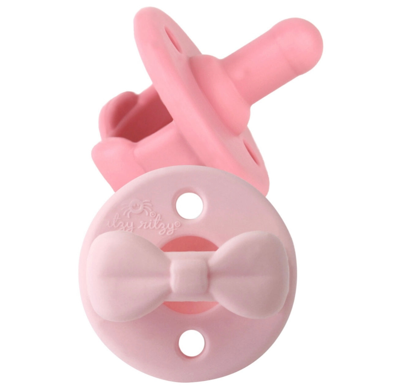 Sweetie Soother Pink Bows Pacifier Sets (2 pack)