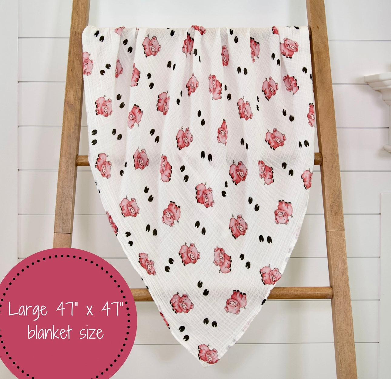 Little Piggy Baby Swaddle Blanket