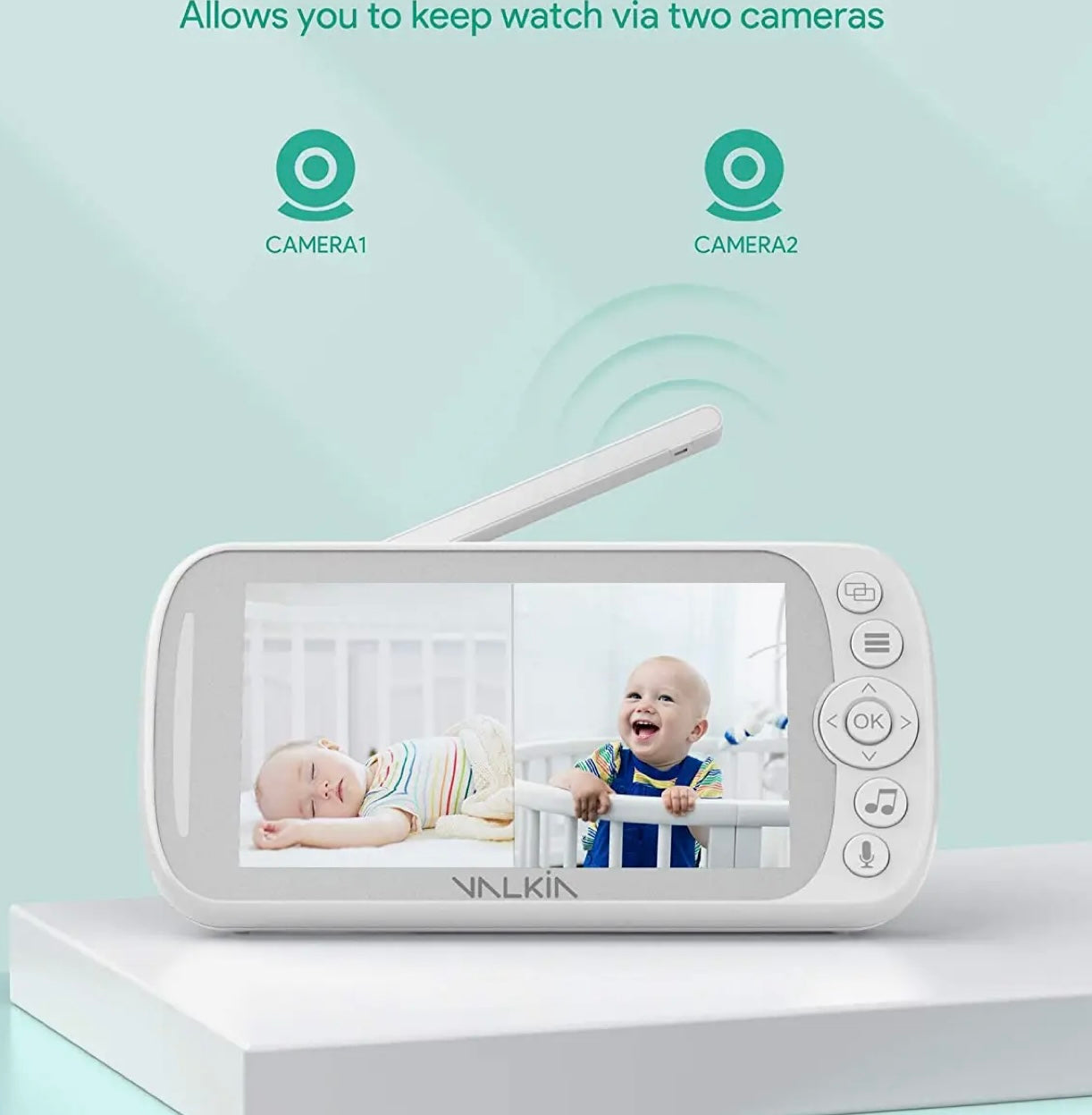 Baby Monitor 720P 5” HD Display Video Baby Monitor