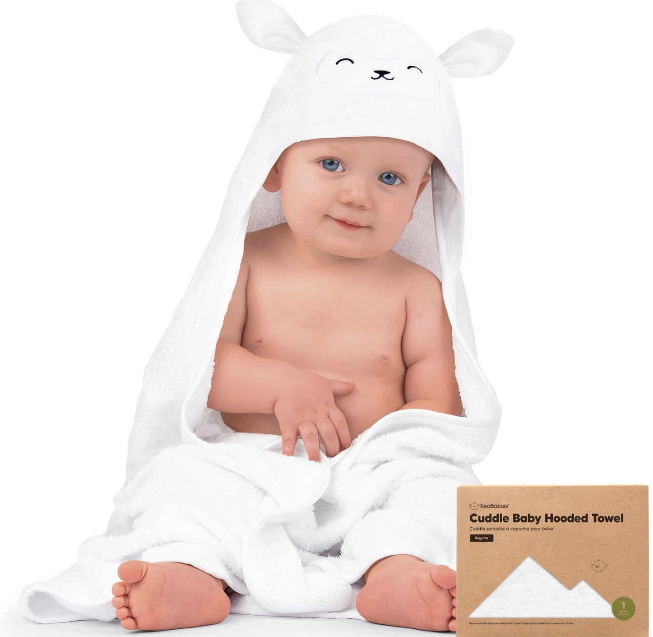 KeaBabies Cuddle Hooded Towel