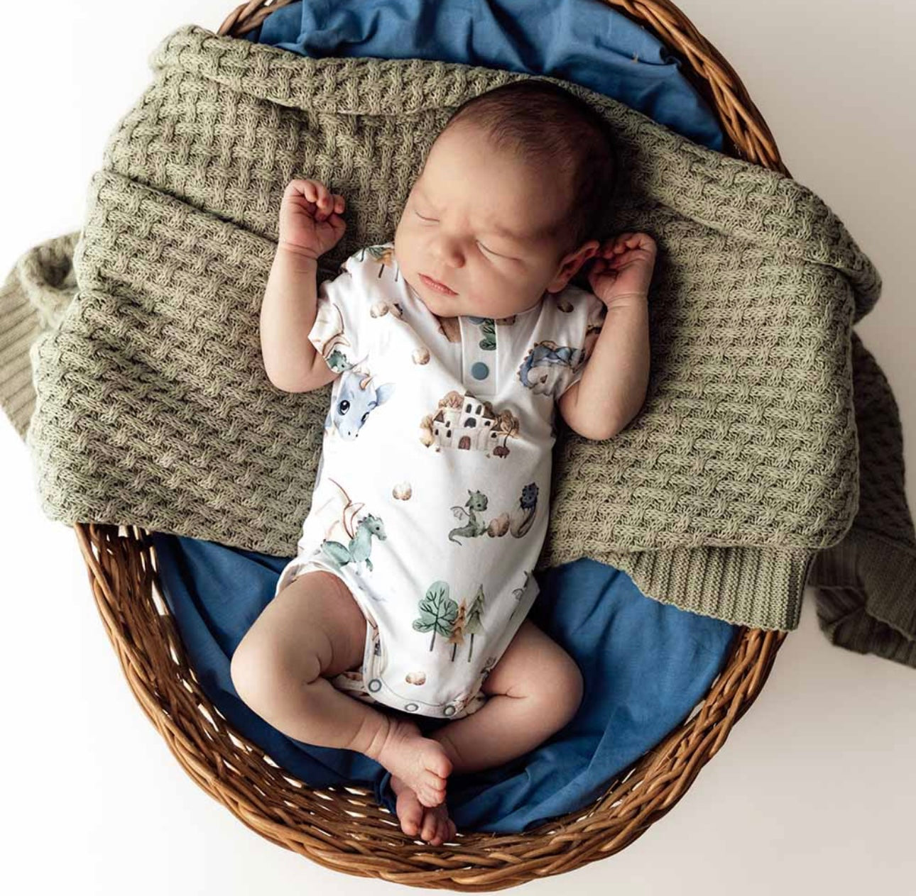 Dragon Short Sleeve Organic Bodysuit