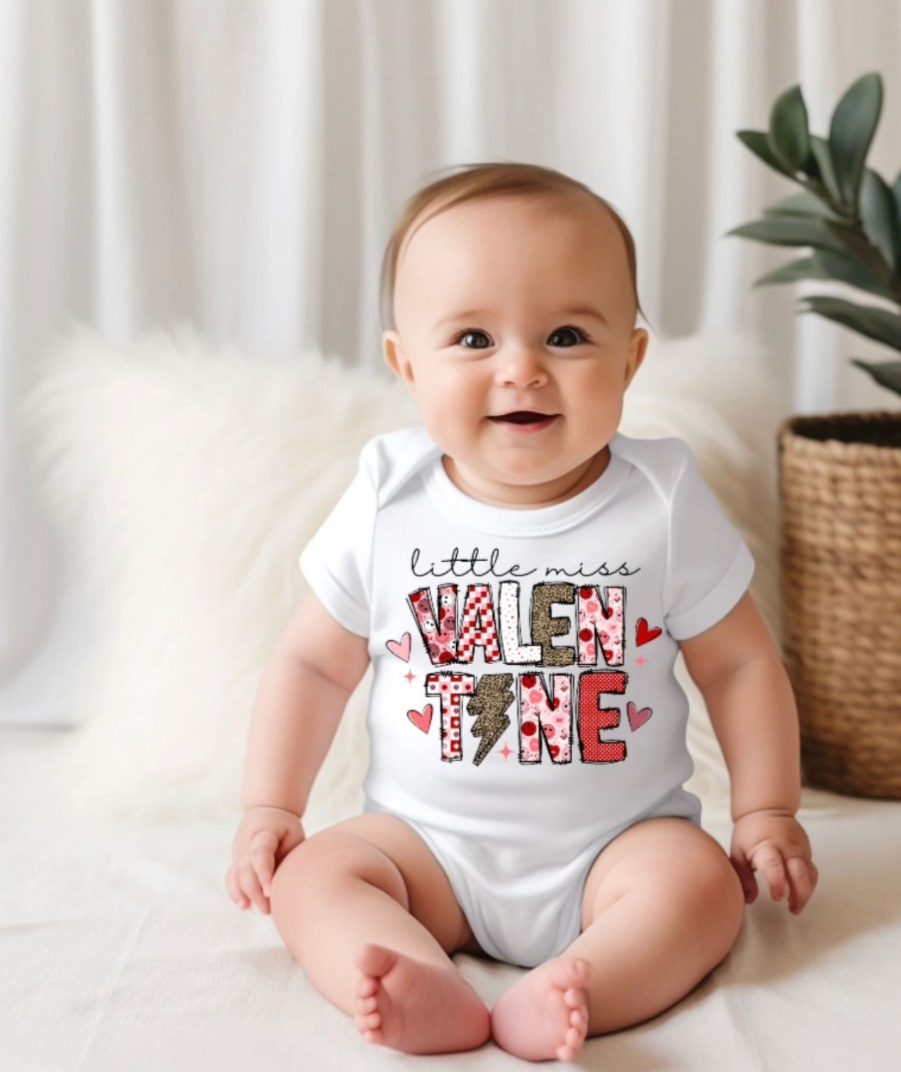 Little Miss Valentine Onesie
