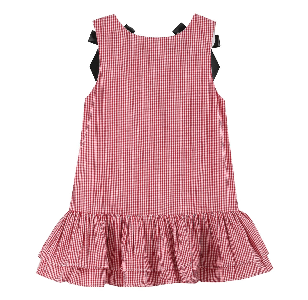 Lil Cactus Red Gingham Mama & Baby Cow Dress