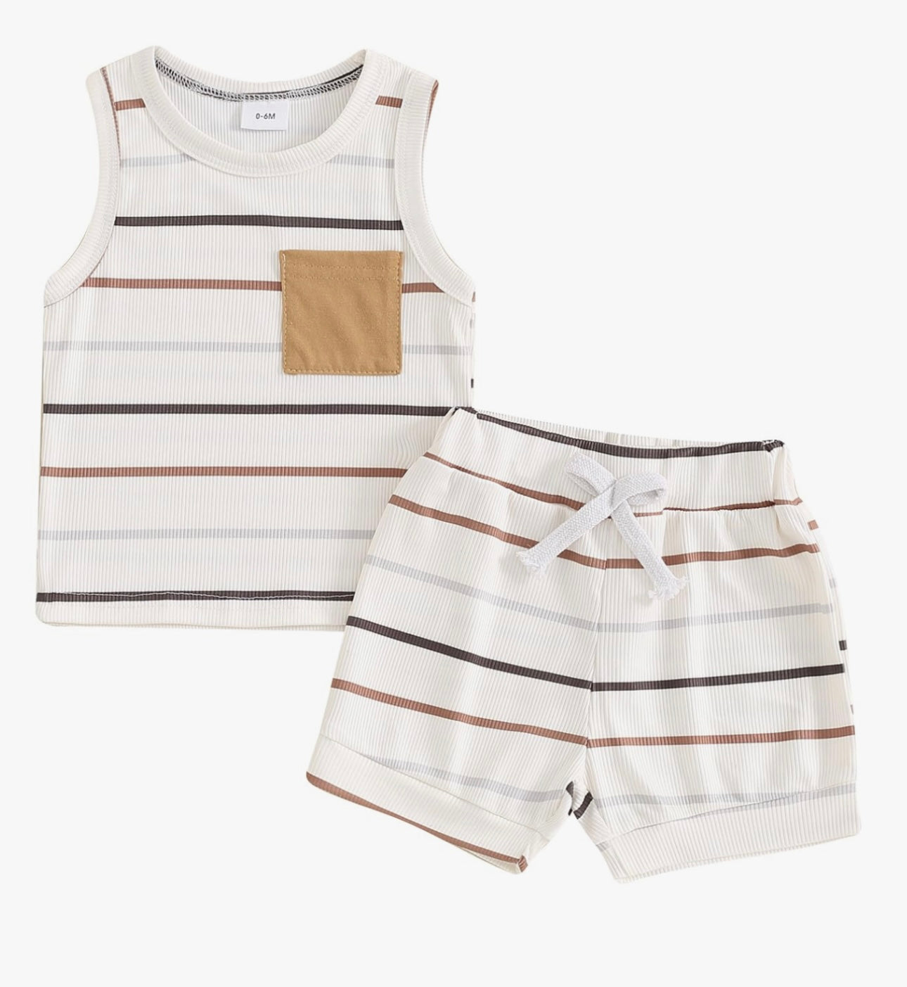 Tank & Shorts Striped Set