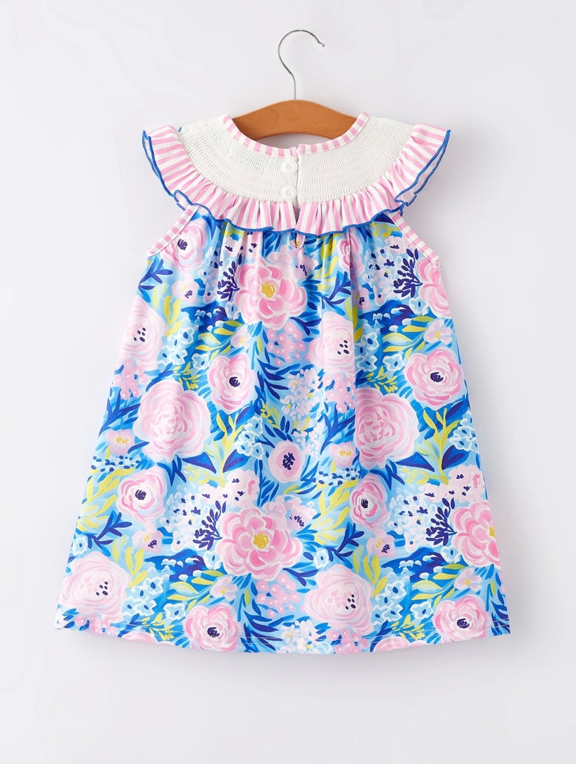 "I Heart Mama" Embroidered Girls Dress