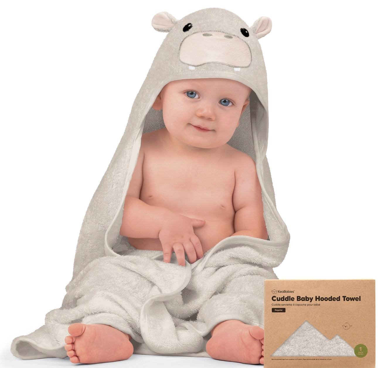 KeaBabies Cuddle Hooded Towel