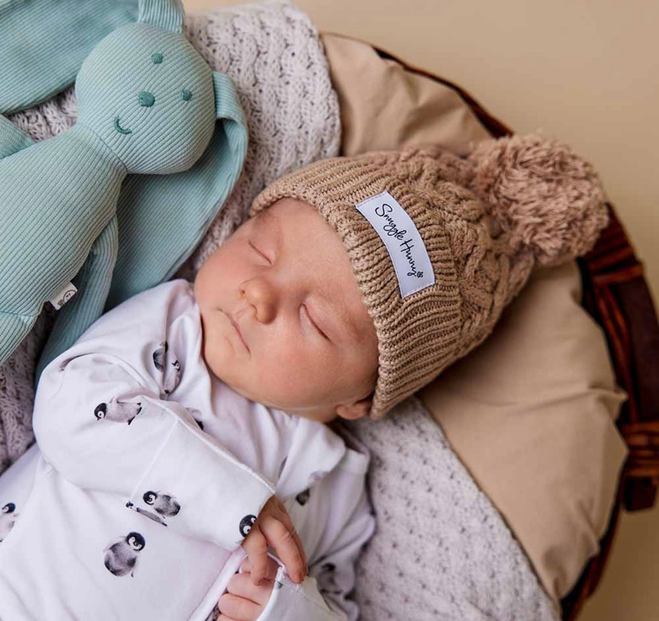 Hazelnut Organic Baby Knit Beanie