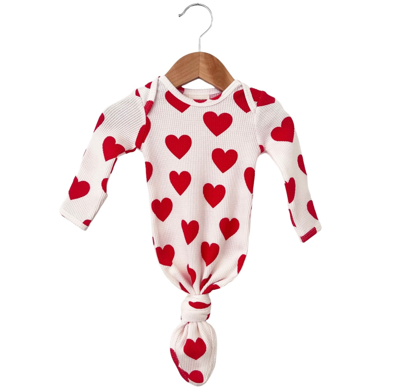 Red Heart Organic Waffle Knot Gown
