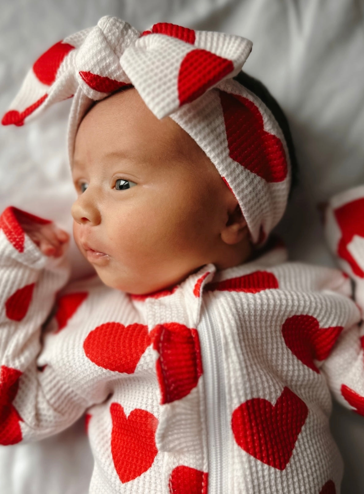 Red Heart Organic Waffle Knot Bow