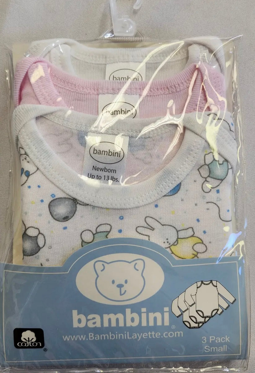Bambini Long Sleeve Onesie Girls