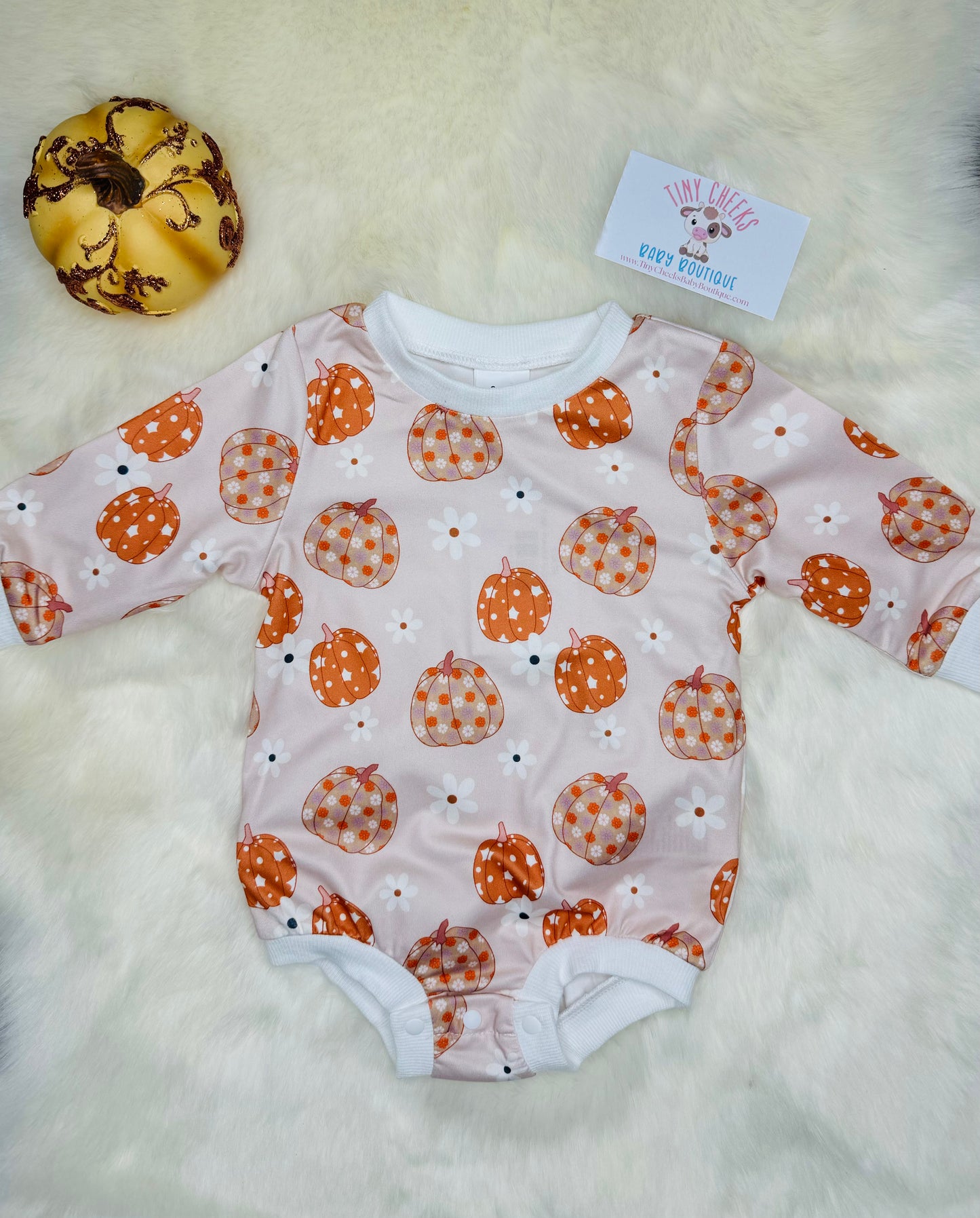 Pumpkin Bubble Romper
