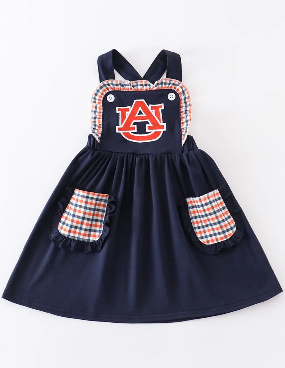 Auburn Appliqué Girl Dress