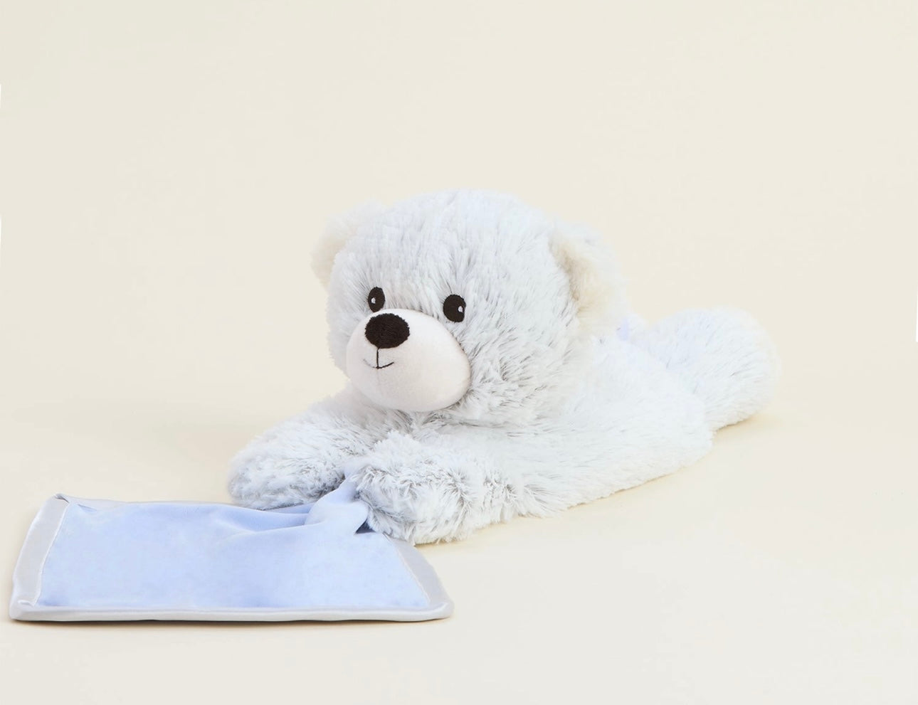 Blue Marshmallow Warmies Bear Blanket