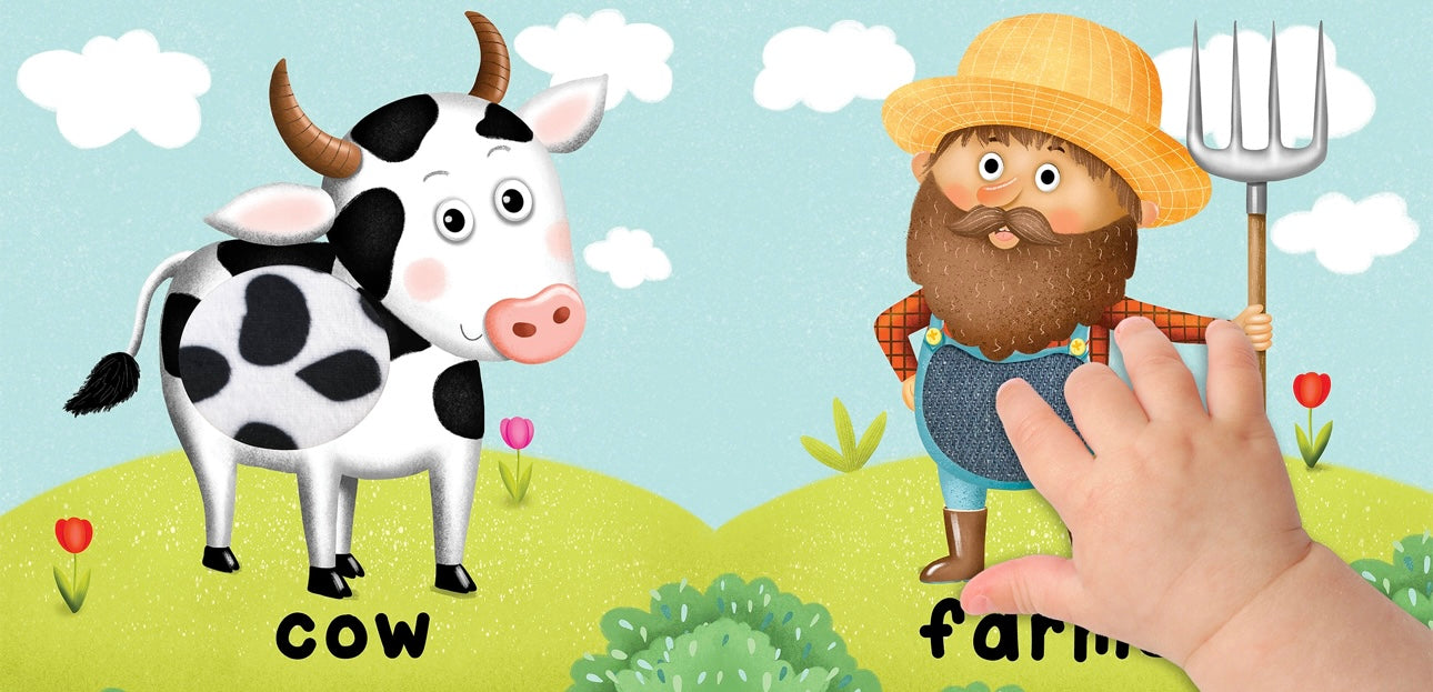 Brilliant Baby Farm - Learn & Feel Sensory Board Book