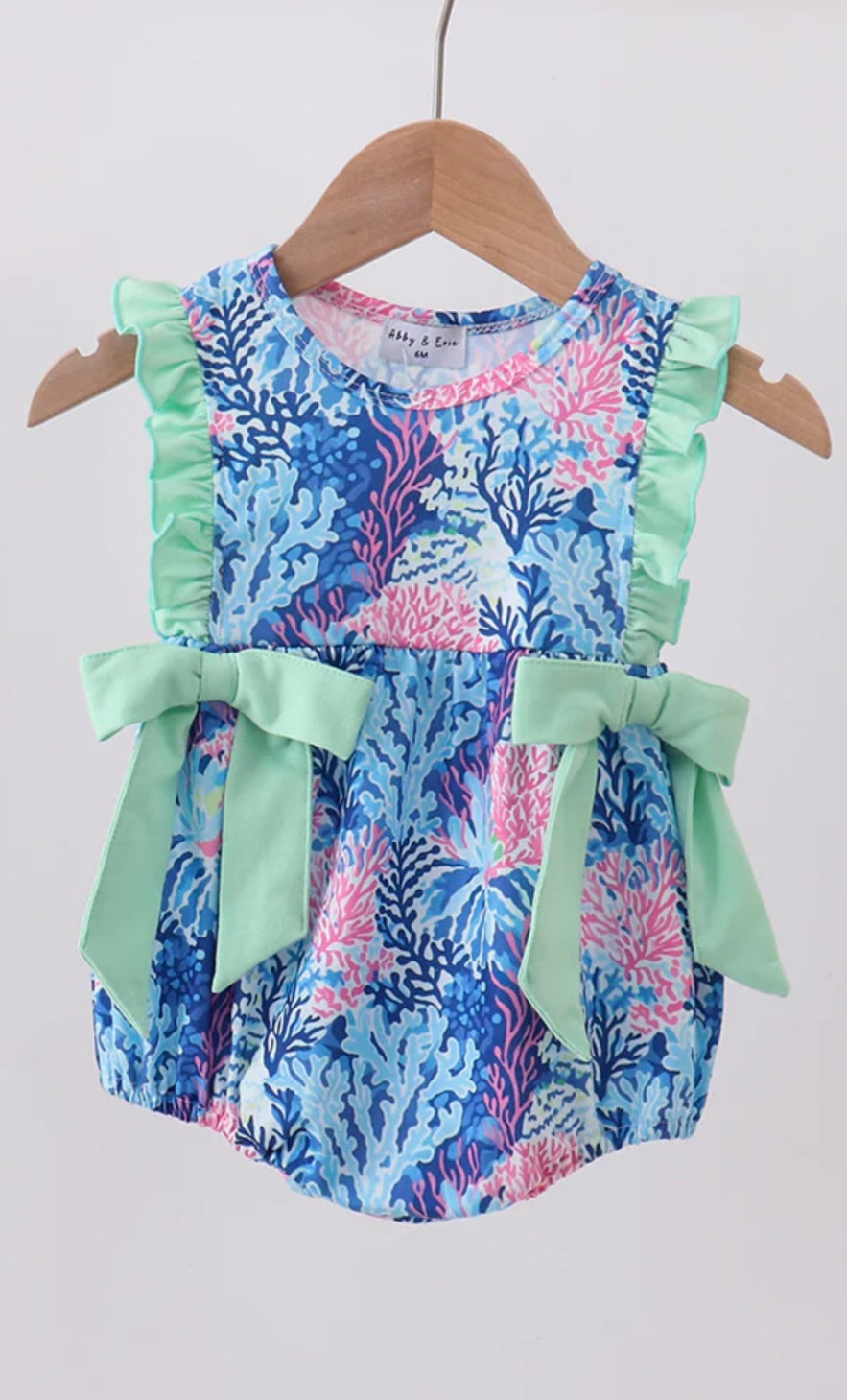 Blue Marine Creature Ruffle Bubble