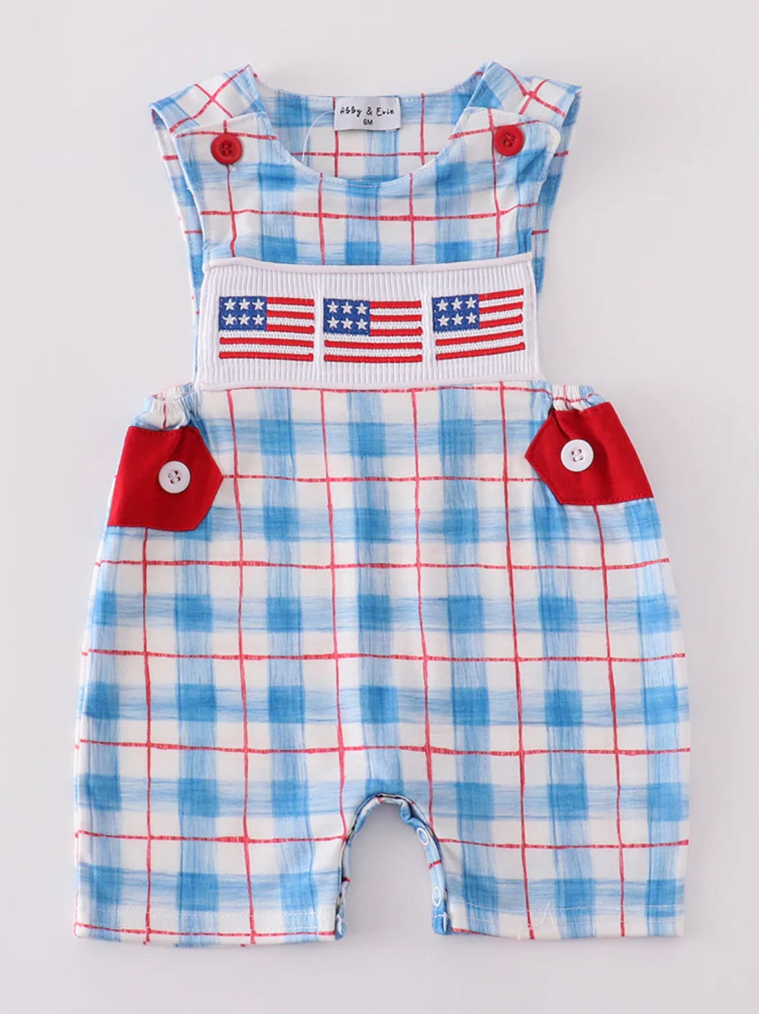 Flag Embroidered Plaid JonJon