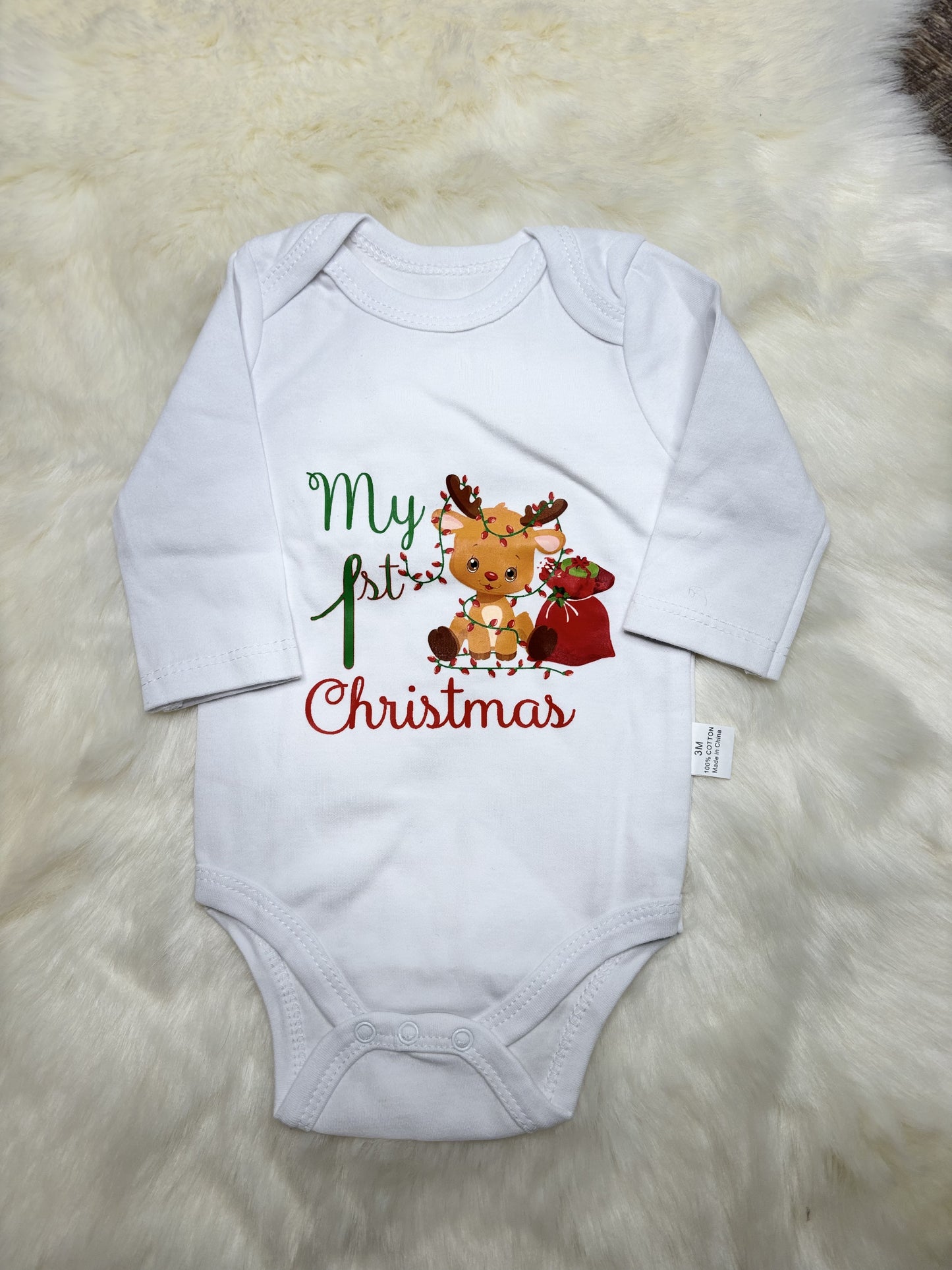 My 1st Christmas Reindeer Romper