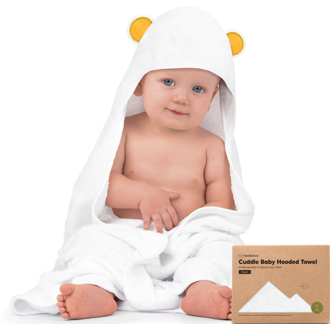 KeaBabies Cuddle Hooded Towel