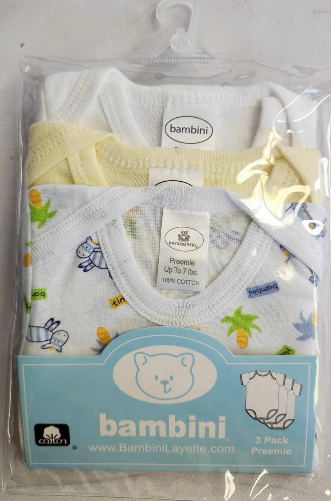 Bambini 3 Pack Onesies