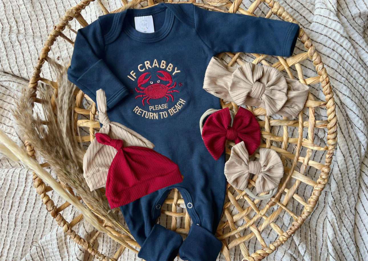 Crabby Baby Romper