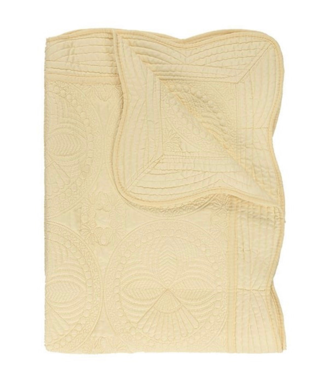 Heirloom Baby Quilt Blanket - Yellow